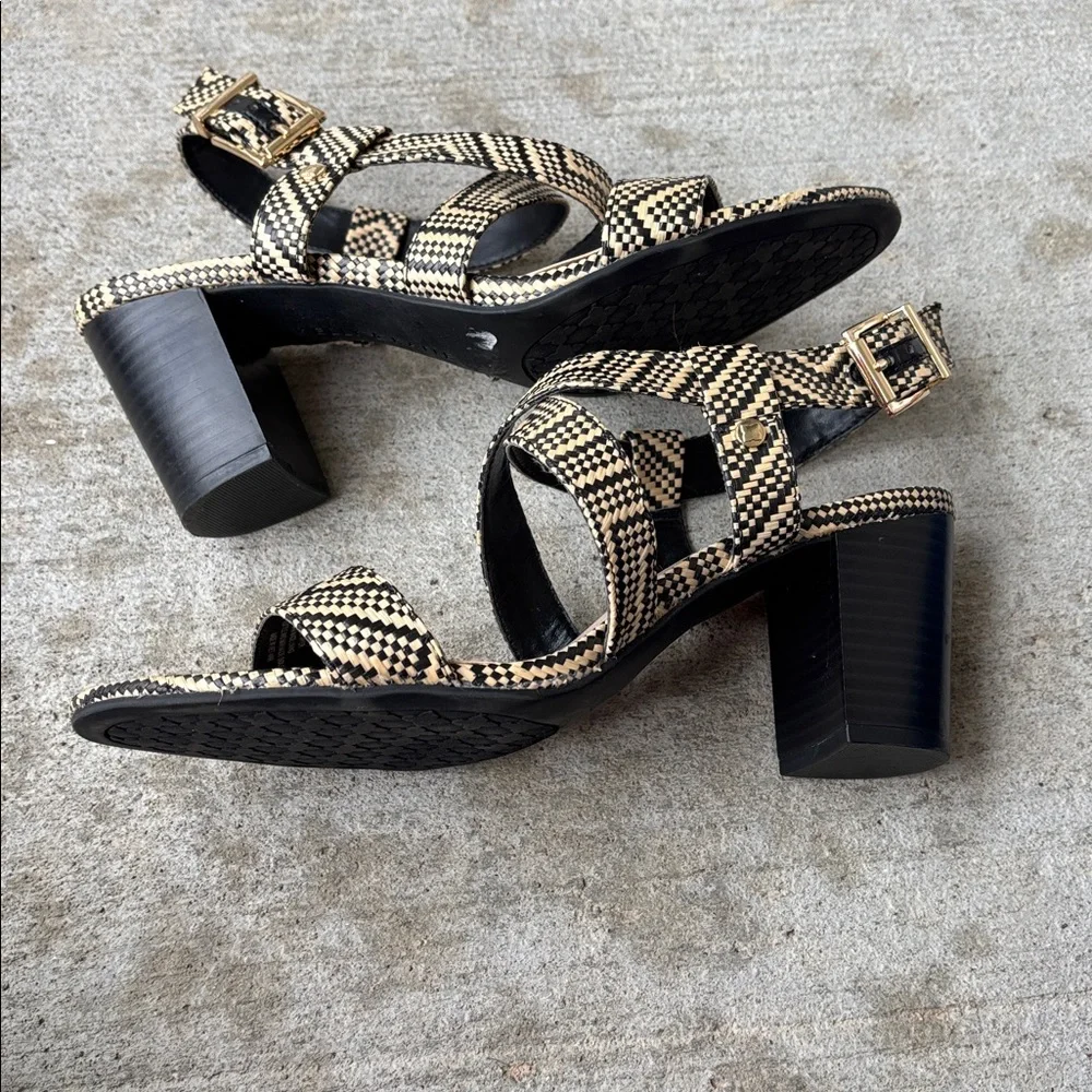 Kelly & Katie Frannie woven block heel sandals